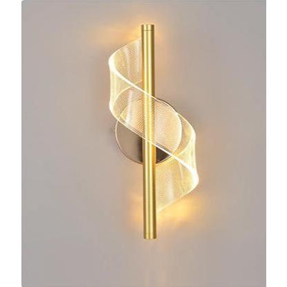 Arandela de Parede Led Espiral Acrilica Nórdica Bilho Ondas Decorativa 2w 110v/220v em Oferta na Shopee