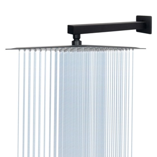 Chuveiro Ducha 30x30 Preto Inox 304 Quadrado Reto/Articulado Banheiro Piscina Area Externa em Oferta na Shopee