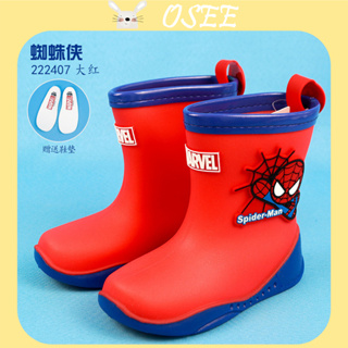 [Homem-Aranha Botas De Chuva Para Crianças Tubo Médio Sem Deslizamento Sapato Menino em Oferta na Shopee