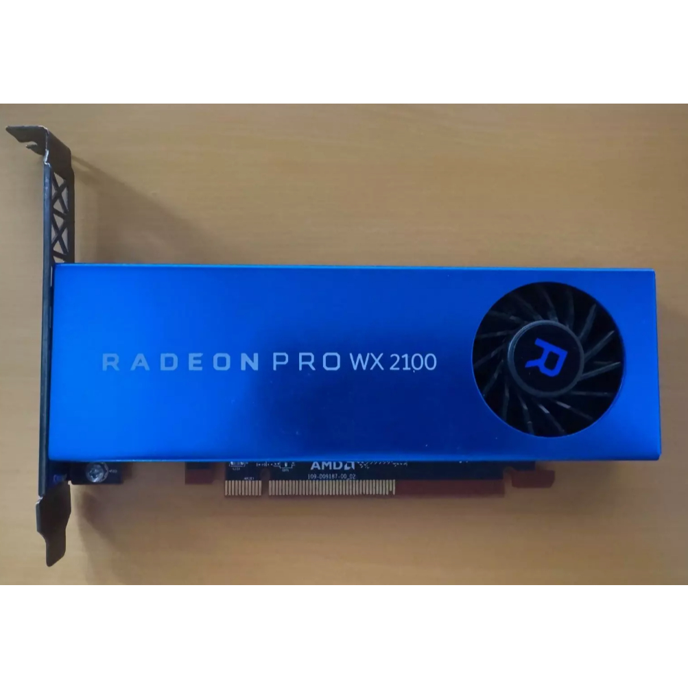 Placa De Vídeo Gráfica AMD Radeon Pro WX 2100 2GB GDDR5 GPU De Alto Perfil E Baixo