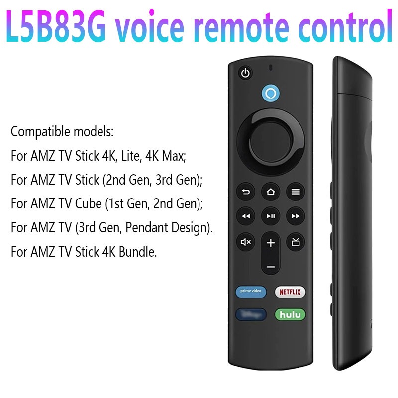 2 Pçs Substituição Bluetooth Controle Remoto De Voz Para Fire TV Stick 4K Max 3a Geração Vara Lite Cubo Controlador De I