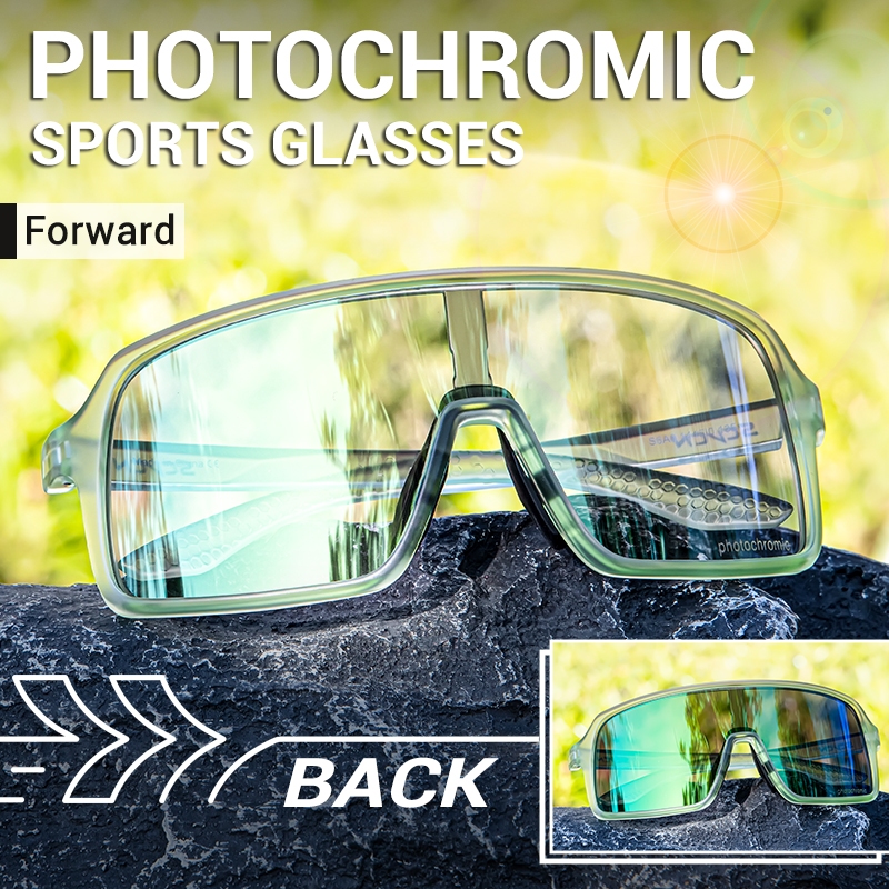 SCVCN Cor Fotocromática Ciclismo Óculos De Sol Para Homens Bicicleta Moda Mountain Bike Beisebol UV400 Esportivos Femini em Oferta na Shopee