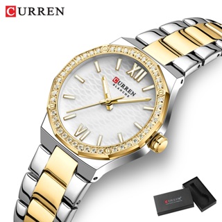 Original CURREN Relógio Feminino Marca De Luxo Genuíno Aço Inoxidável À Prova D'água Luminoso Pequeno Mostrador Moda Cem em Oferta na Shopee