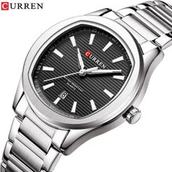 CURREN Relógio Masculino Original Autêntico Moda Simples Ponteiro Luminoso Casual Negócios Quartzo À Prova D'água 8474 X