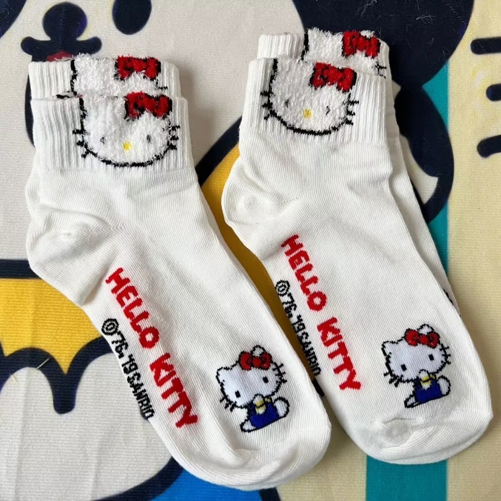 hello kitty Meias Meninas Estudantis Femininas De Primavera Verão Lazer Esportivo Bonito em Oferta na Shopee