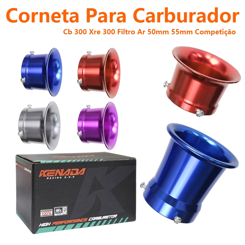 Corneta Carburador PWK Guilhotina CompetiçãO AplicaçãO Twister Pwk Koso Cb 300 Xre 300 Filtro Ar 50mm 55mm Competição em Oferta na Shopee