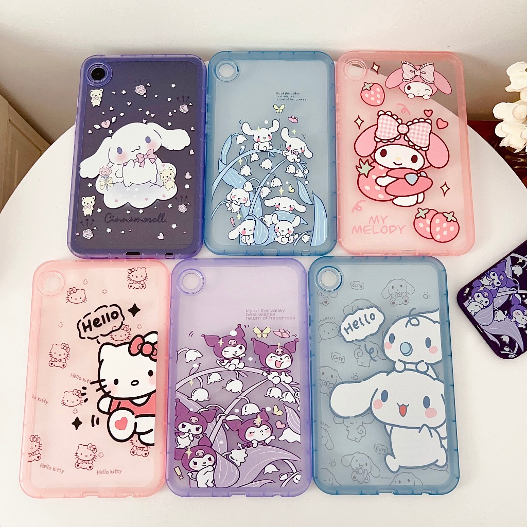 Para Samsung Galaxy Tab S10 S9 S8 S7 A9 A9 A7 A8 A7 Lite S6 Lite cartoon Soft Silicone Tablet case