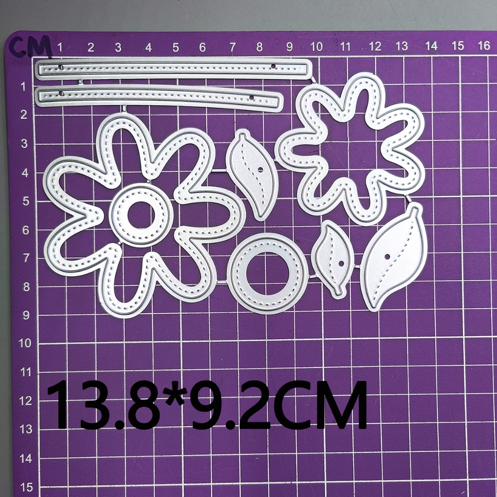 Novas Flores De Corte De Metal Dados Para Fazer Cartão , Quadro DIY Scrapbooking Decorativo Gravação Artesanato Modelo C