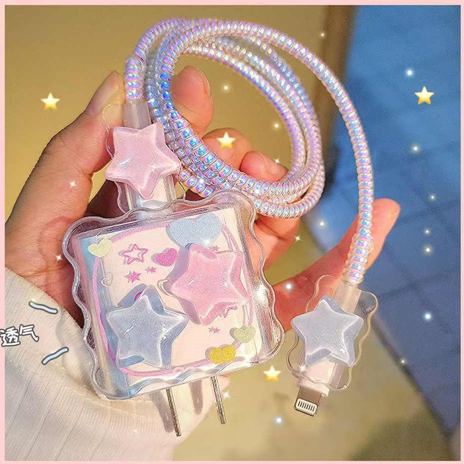 Conjunto Protetor De Carregador Do Amor Cabo Para iP20W iP 11/12 13promax/14 pluscharger em Oferta na Shopee