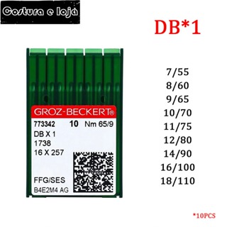 10 Pcs Agulha de Máquina Reta cabo fino Groz-Beckert DBx1 - caixa com 10un em Oferta na Shopee