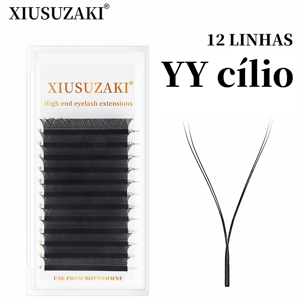 XIUSUZAKI Cílios y YY Shape Premade Volume Brasileiro Naturais Alongamento Para Extensão De Cílios