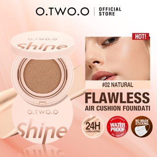 O.TWO.O BB Cream Air Cushion Natural, Longa Duração, à Prova d'Água, Iluminador, 3 Cores, Cosméticos para Mulheres em Oferta na Shopee