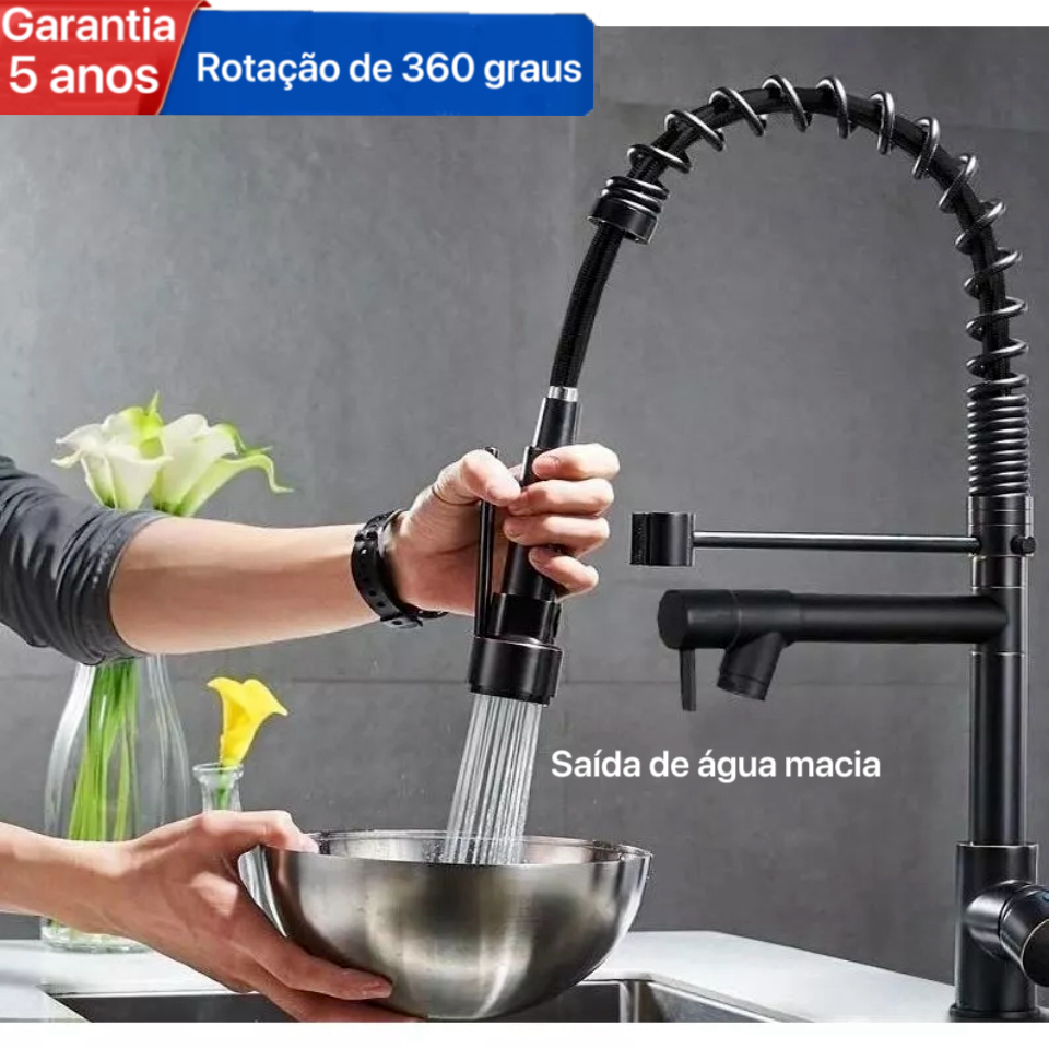 orneira De Cozinha Gourmet Alça Única Com Extensor De Spray