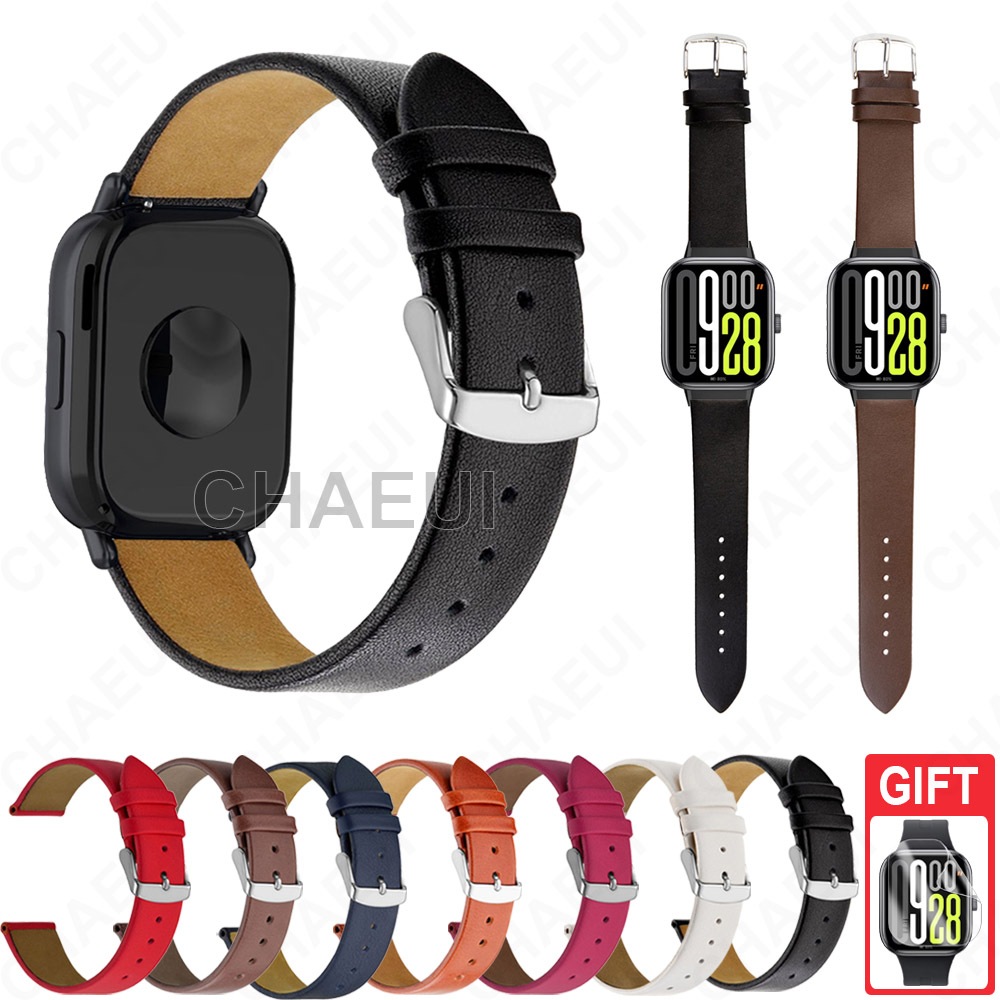Pulseira De Couro Macia Acessórios Para Redmi Watch 5 4 3 Active Lite em Oferta na Shopee