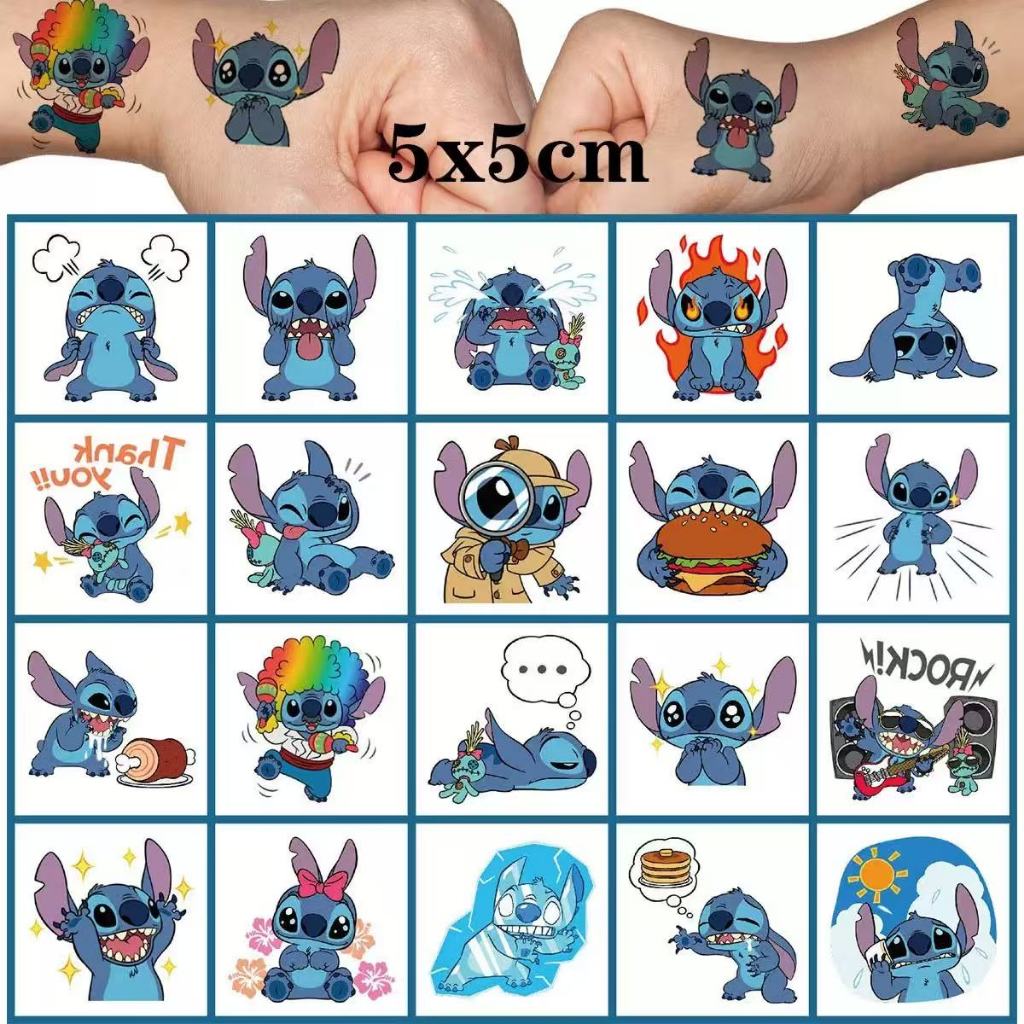 Cartoon Desenhos Animados Kit 20 Tatuagem Para Decoração e Coleção Para Adultos