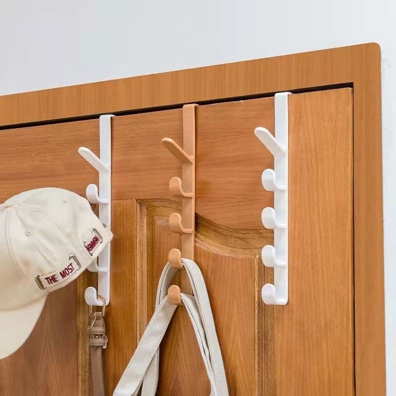 Kit Cabide Suporte Para Porta Com 5 Ganchos Para Pendurar Da Porta/Bolsas/Chapéus/Acessóri...