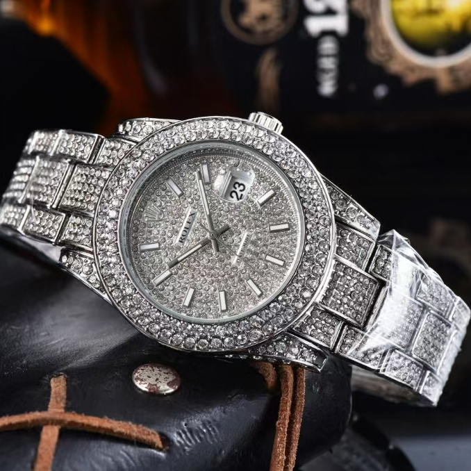 Rolex novo estilo relógio de movimento de quartzo moda clássico negócios Casual relógio de pulso relógio suíço dgyh