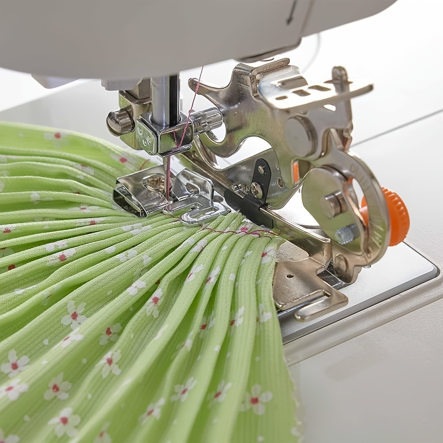 Calcador aparelho franzir pregas frufru ruffler domestico em Oferta na Shopee