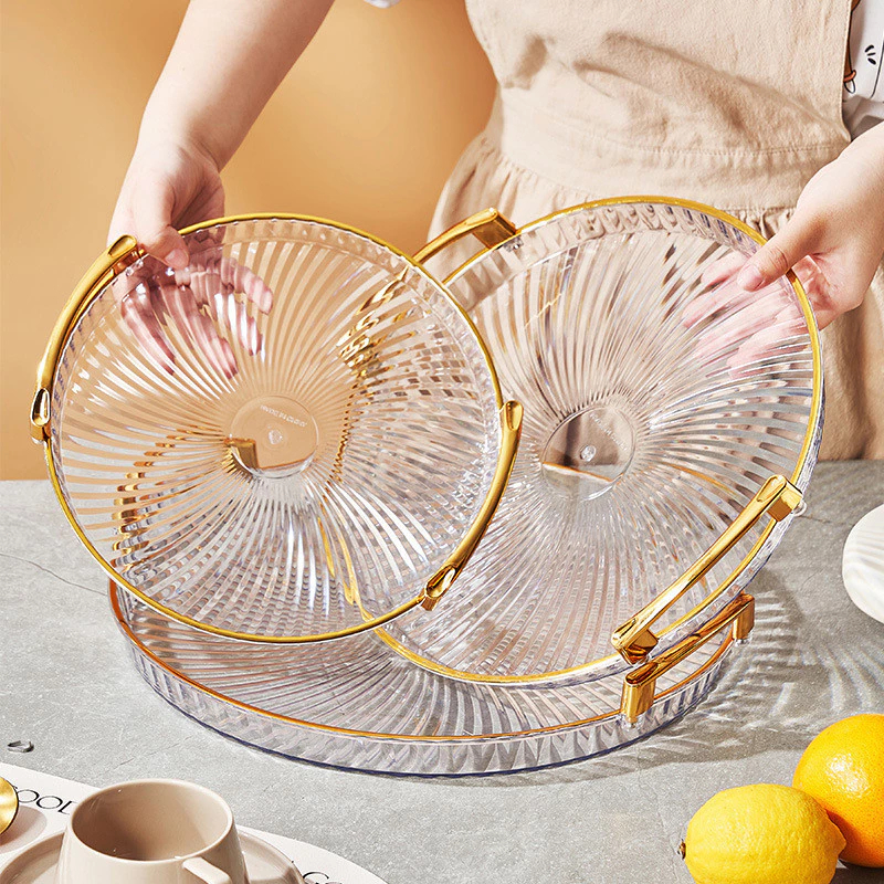 Bandeja Organizadora Decorativa Multiuso Para Servir Nórdica Com Alça e Detalhe em Dourado...
