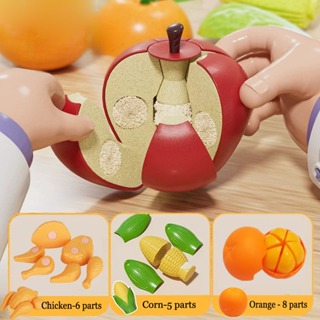 Brinquedos De Comida Infantil Fingem Brincar De Frutas Para Crianças , Brinquedo De Corte Atividades Pré-Escolares Cozin em Oferta na Shopee