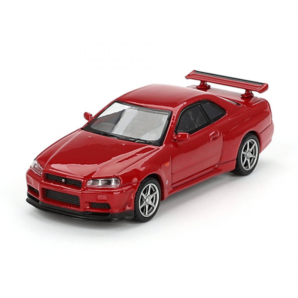 Mini GT MGT00796 796 1/64 Nissan Skyline-R R34 V-Spec Active Red RHD BLISTER Diecast Scale Model Car