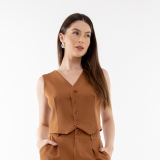 (06 #) Coletinho Feminino Curto Basico Em Alfaiataria NM-TOP-006 em Oferta na Shopee