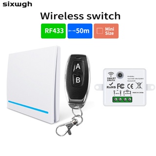 Interruptor sem fio Interruptor remoto Interruptor inteligente RF DIY conjunto de interruptor de luz modificado em Oferta na Shopee