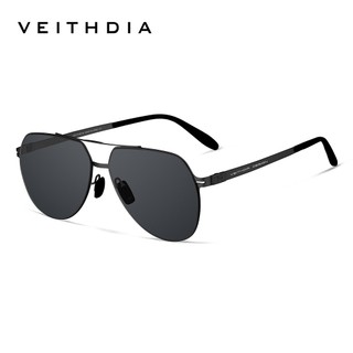 Óculos De Sol Polarizados Estilo Aviador Masculino VEITHDIA Com Armação De Aço Inoxidável Lentes De Nylon De Alta V8215