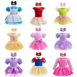 Princesa Bebê Macacão Neve Minnie Festa De Aniversário Traje Moana Verão Roupas Do Recém-Nascido