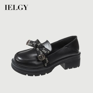 Mocassins Femininos Com Sola Grossa Estilo Britânico IELGY