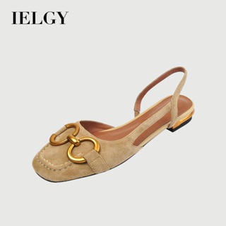 IELGY Sandálias Vazias Com Costas Estilo Francês Femininas Baotou Salto Grosso horsebit em Oferta na Shopee