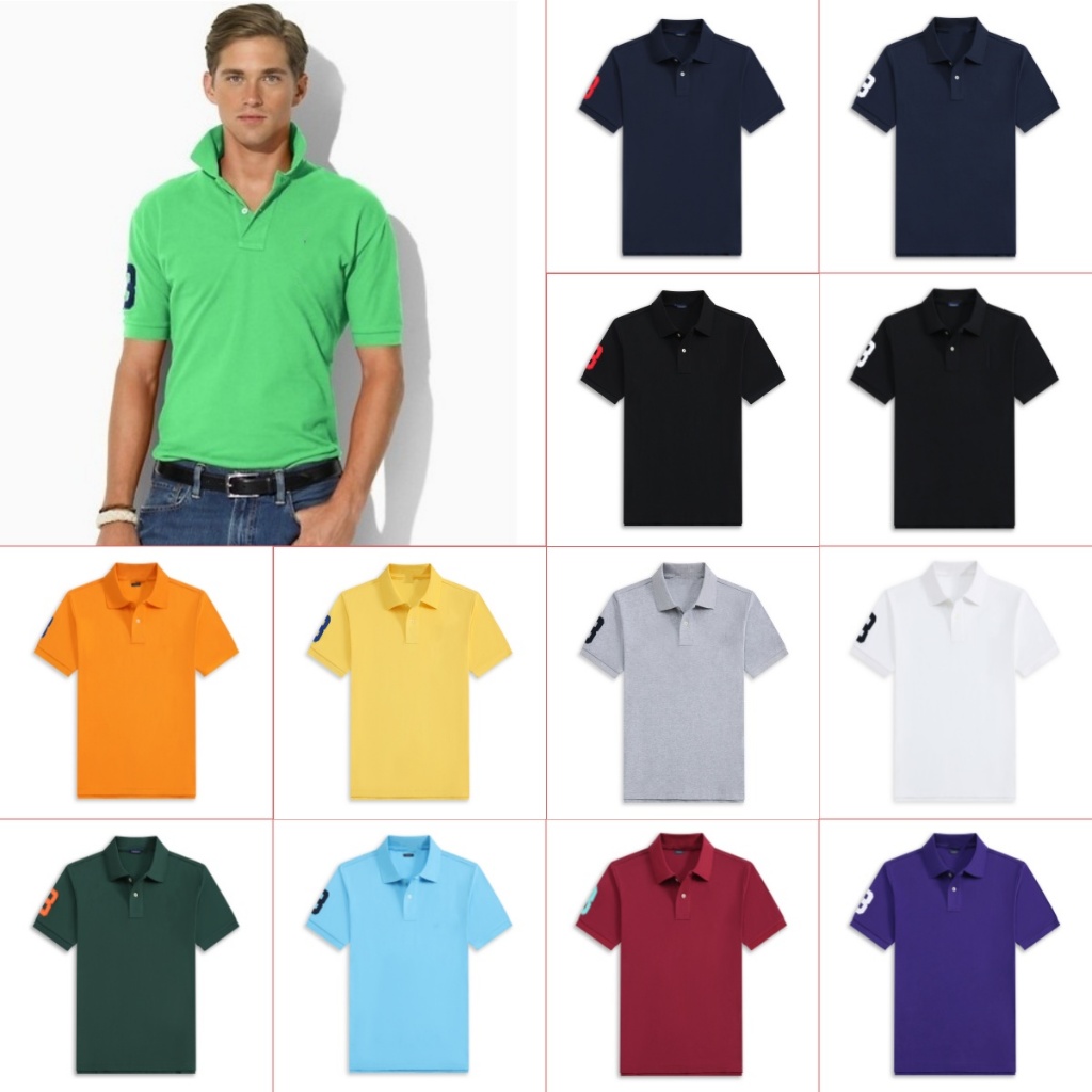 Camisa De Cavalo De Desenho Animado Masculina Casual Manga Curta Gola Flip material De Algodão Tamanho Roupas Bordadas em Oferta na Shopee