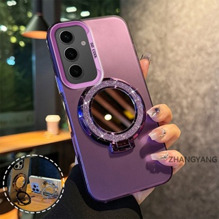 Capa Para Samsung S24 FE S24 S24 Plus Silicone Fosco TPU De Telefone Suporte De Função De Espelho Estético Novo design M em Oferta na Shopee