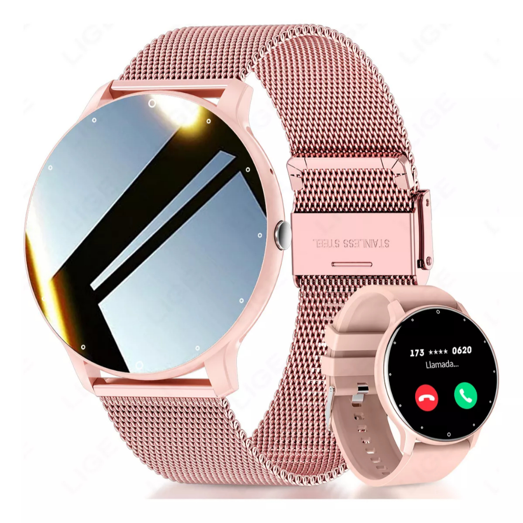 LIGE Smart Watch Women Full Touch Screen Relógio Esportivo IP67 SmartWatch Bluetooth À Prova D'água Para Android E Ios