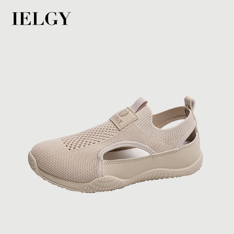 IELGY Novo Verão Coreano Respirável Branco Recorte Tênis Casuais Com Sola Grossa em Oferta na Shopee