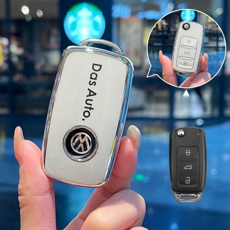 Capa TPU Para Chave De Carro , VW Volkswagen POLO Tiguan Passat B5 B6 B7 Golf EOS Scirocco Jetta MK6 WT em Oferta na Shopee