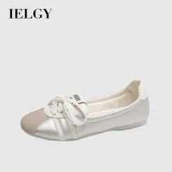 IELGY Sapatos Baixos Retrô Franceses Para Mulheres , Novo Estilo Com Saia , Brancos Deslizantes