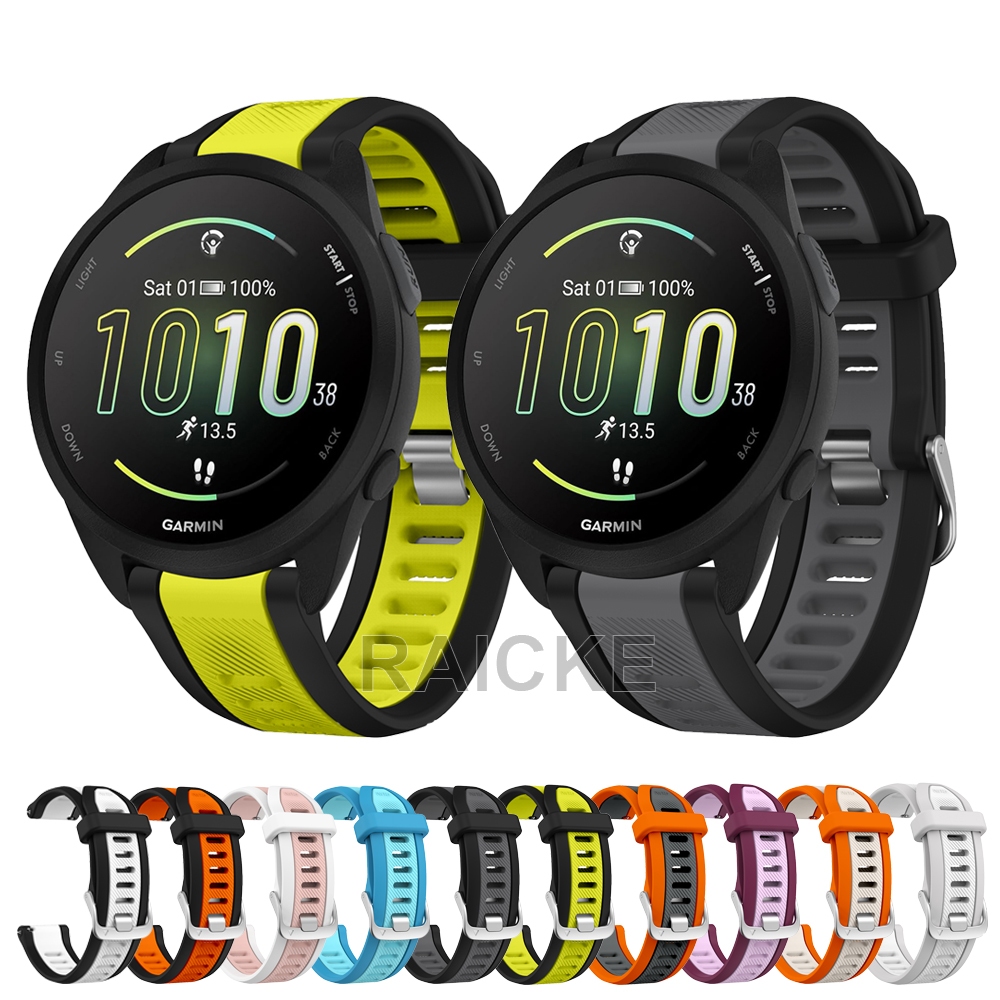 Pulseira De Silicone Macio Para Garmin vivoactive 5/6/3 Music/Forerunner 55/165/245/645/158/168 em Oferta na Shopee
