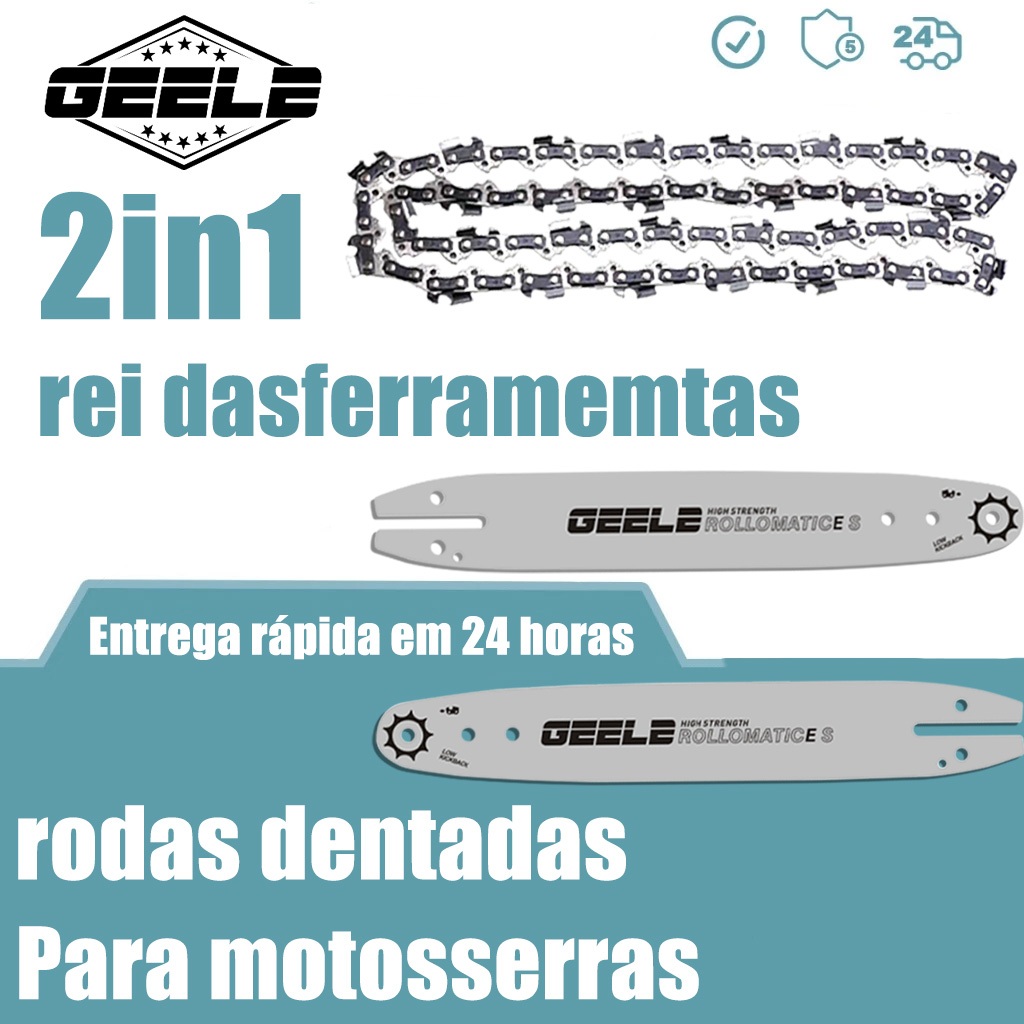 Corrente de Serra com Lâmina de 12 a 14 Polegadas