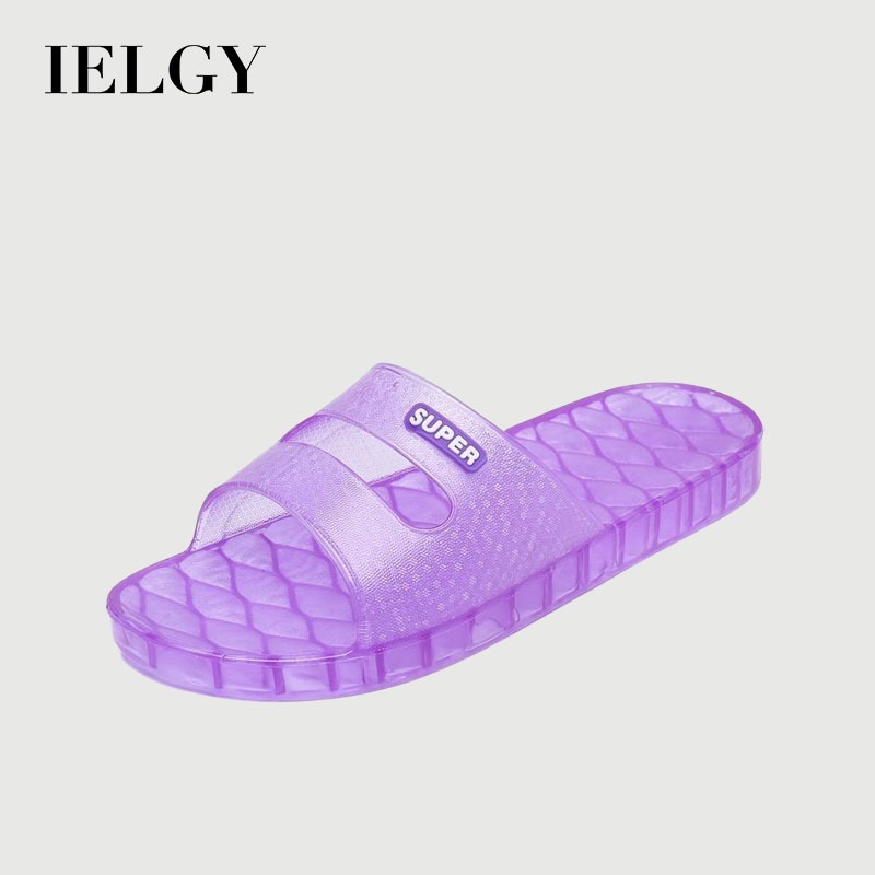 Chinelos De Verão IELGY Moda Feminina Sem Escorregamento-Flip-Flops De Plástico Transparente E Resistente Ao Desgaste em Oferta na Shopee