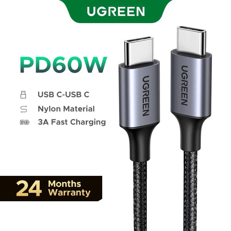 UGREEN PD QC PPS 100W 60W USB-C Para Cabo De Carga Rápida Tipo 20V 5A USB Tipo C Para iPhone 15 Samsung Galaxy Tablet em Oferta na Shopee