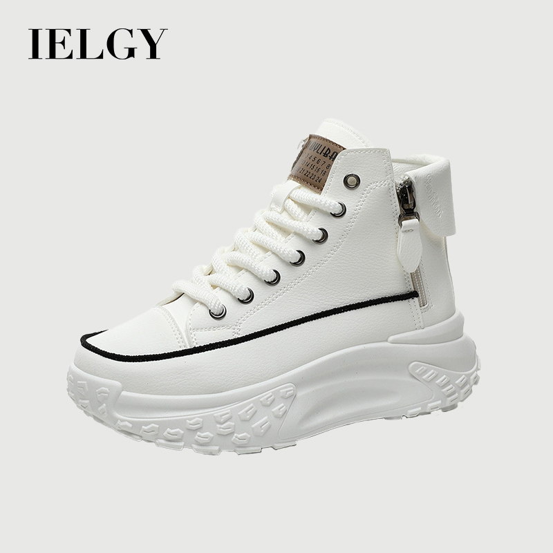 IELGY Sapatos De Ponta Alta Sola De Plataforma De Redonda Feminina Nova Aumentada casual Na Moda em Oferta na Shopee