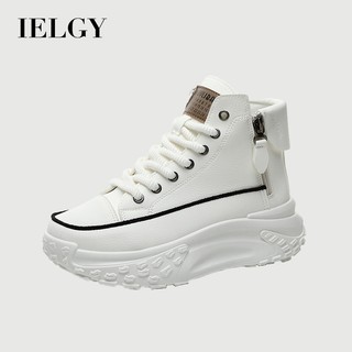 IELGY Sapatos De Ponta Alta Sola De Plataforma De Redonda Feminina Nova Aumentada casual Na Moda