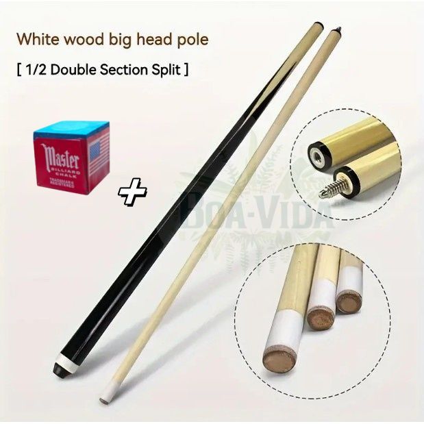 Taco de sinuca bipartido alta qualidade snooker profissional/amador + 12 chocolate em p�