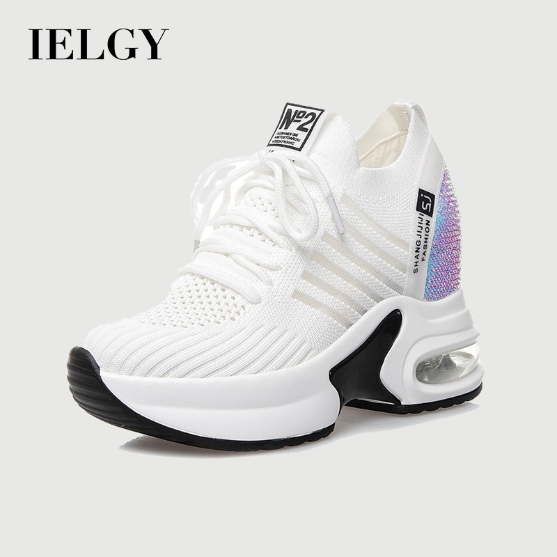 Tênis Feminino IELGY Estilo Coreano Combina Com Tudo De Sola Grossa De Malha De Vento Doce em Oferta na Shopee