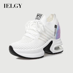 Tênis Feminino IELGY Estilo Coreano Com Sola Grossa E Malha De Vento Doce
