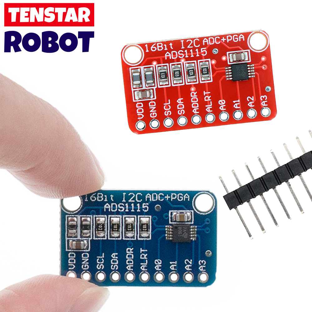 Módulo Conversor Analógico-Digital ADS1115 De Alta Precisão : Resolução De 16 Bits , Taxa De Amostragem De 860 SPS