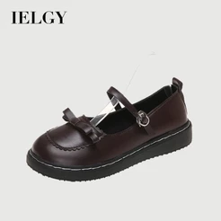 IELGY Sapatos Femininos Casuais De Couro Estilo Doce
