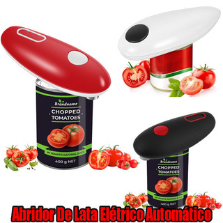 Abridor De Latas Elétrico Borda Lisa Automático Mão Livre Lata Um Toque Interruptor Portátil Alimentado Por Bateria Shop