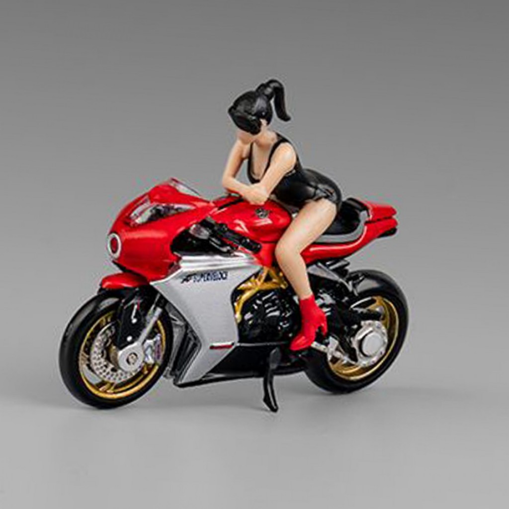 CM Modelo CM64-SV800-01 1/64 MV Agusta SV800 Com Show Girl Diecast Scale Model Car